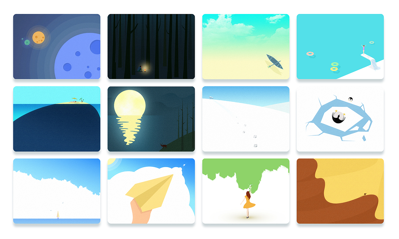 孤独系日历（图ZNjU1MDAwMzY=） - APP界面 - 站酷设计师朝发白帝c原创素材 - 站酷ZCOOL