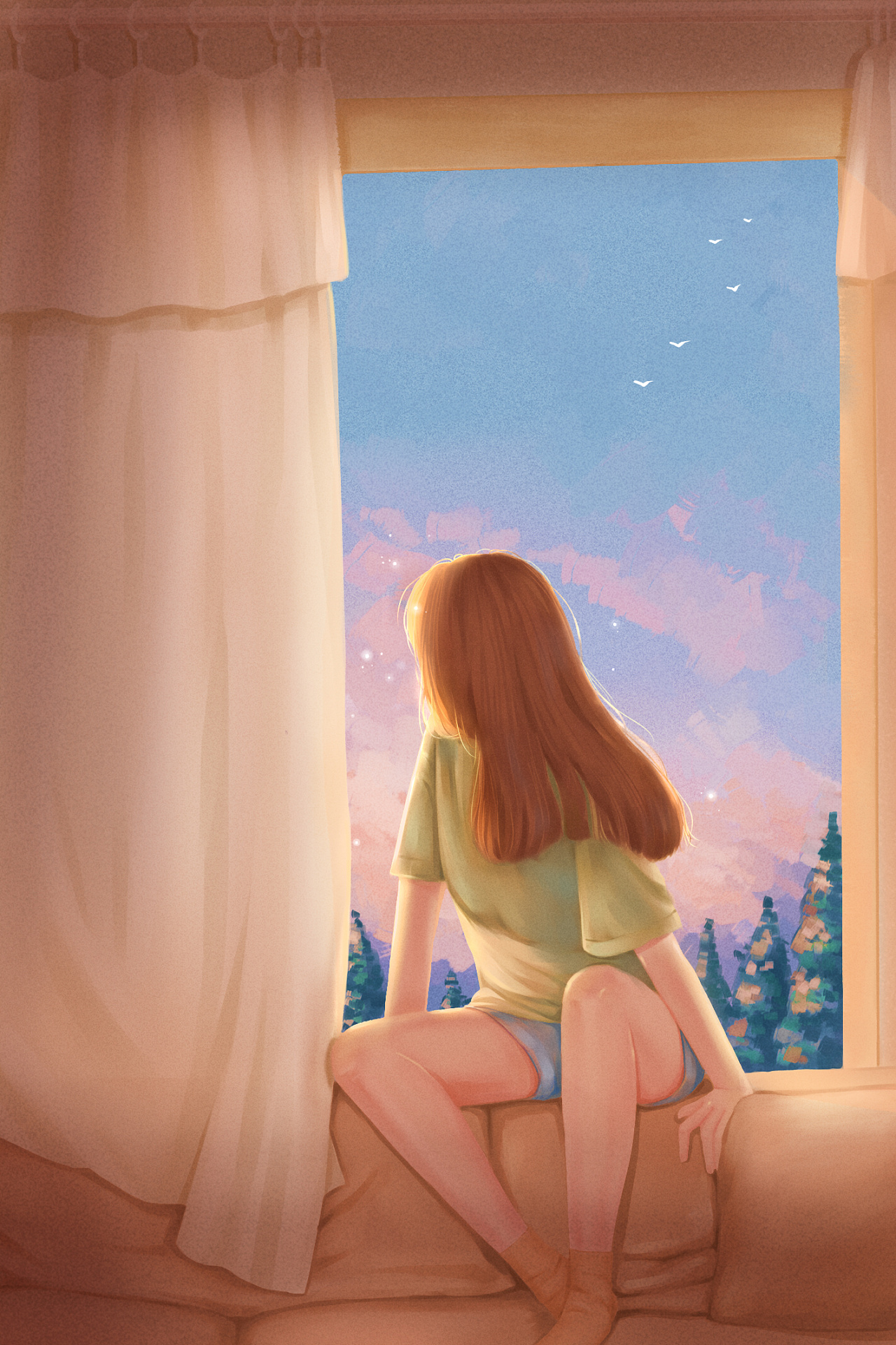 乐划锁屏 原创手绘手机壁纸