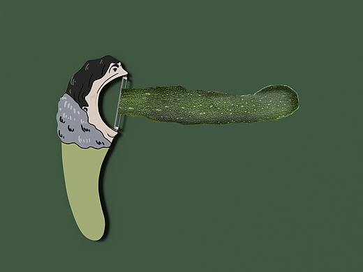 削皮器-沙雕设计一