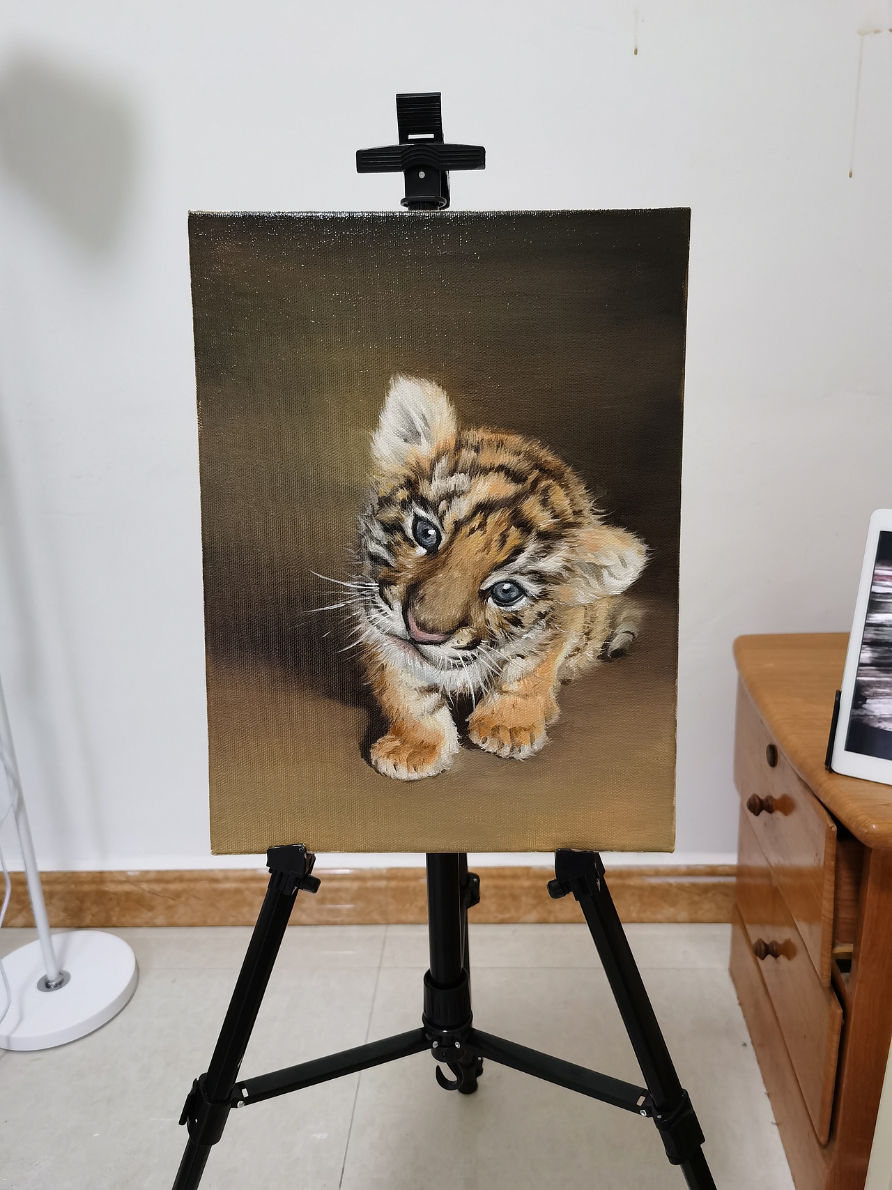 油畫—小老虎（圖ZMjc2NTI4OTQw） - 繪畫 - 站酷設計師Z572627219原創(chuàng)素材 - 站酷ZCOOL