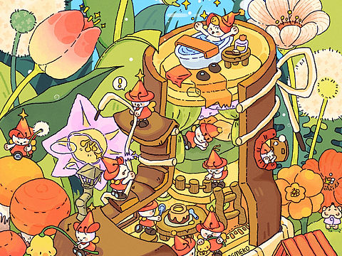原创插画｜精灵之屋🏘️