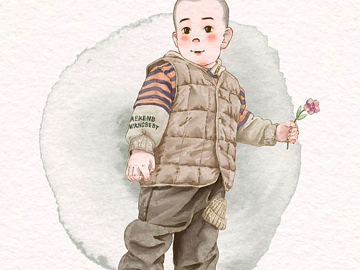儿童水彩插画