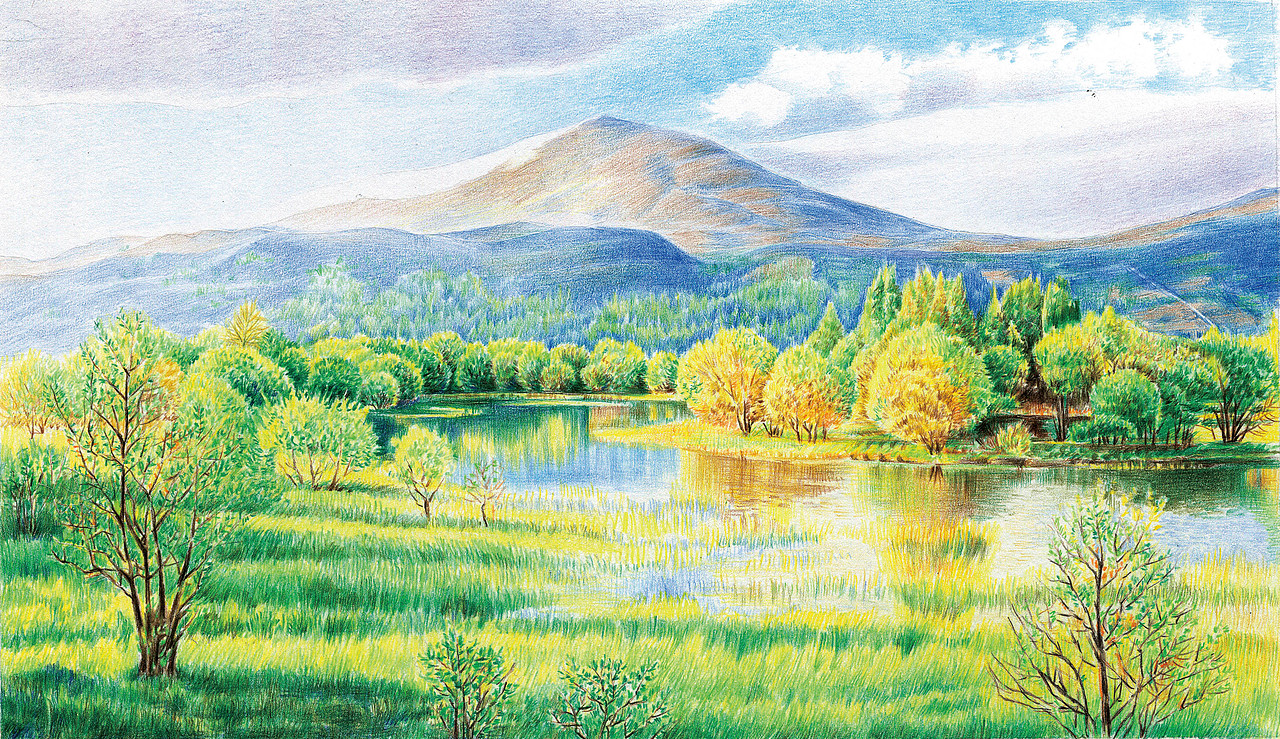 《風景繪》（圖ZMjU5Mjk0Mzk2） - 商業(yè)插畫 - 站酷設計師SanJi三吉原創(chuàng)素材 - 站酷ZCOOL