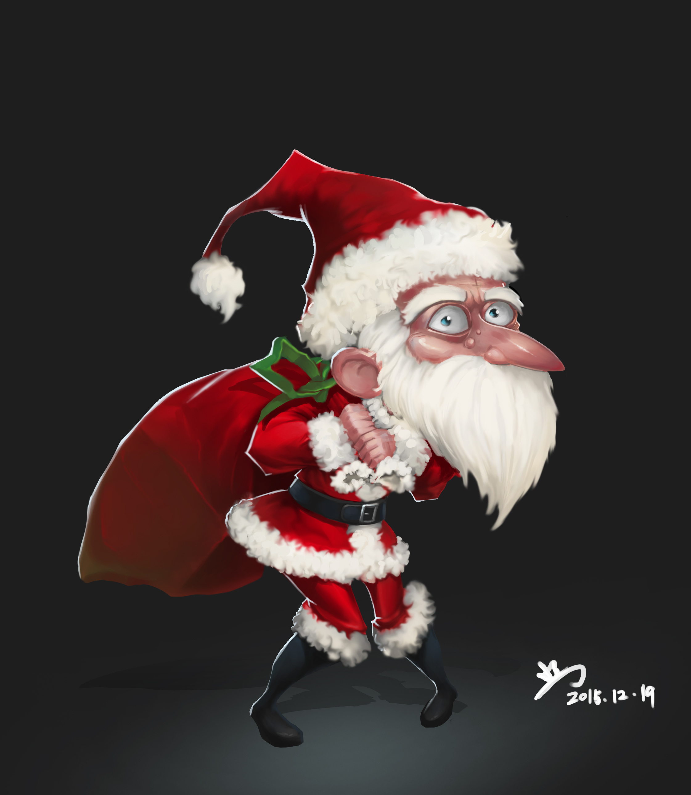 q版原画,欧美风卡通