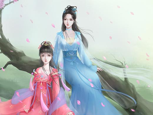 閨蜜（個(gè)人主頁(yè)-ZNTgzNDI4NjA=） - 創(chuàng)作習(xí)作 - 站酷設(shè)計(jì)師琉璃月兮原創(chuàng)素材 - 站酷ZCOOL