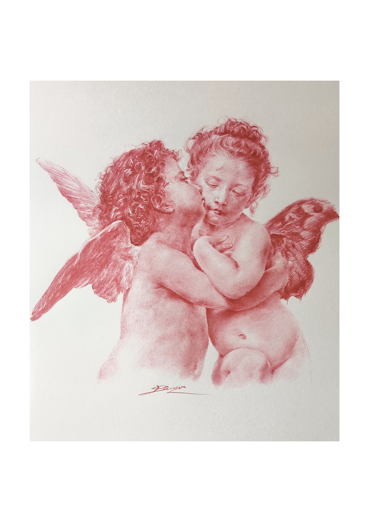 天使之吻（图ZMjI4MzUxMTA0） - 绘画 - 站酷设计师爱画画的小雪原创素材 - 站酷ZCOOL