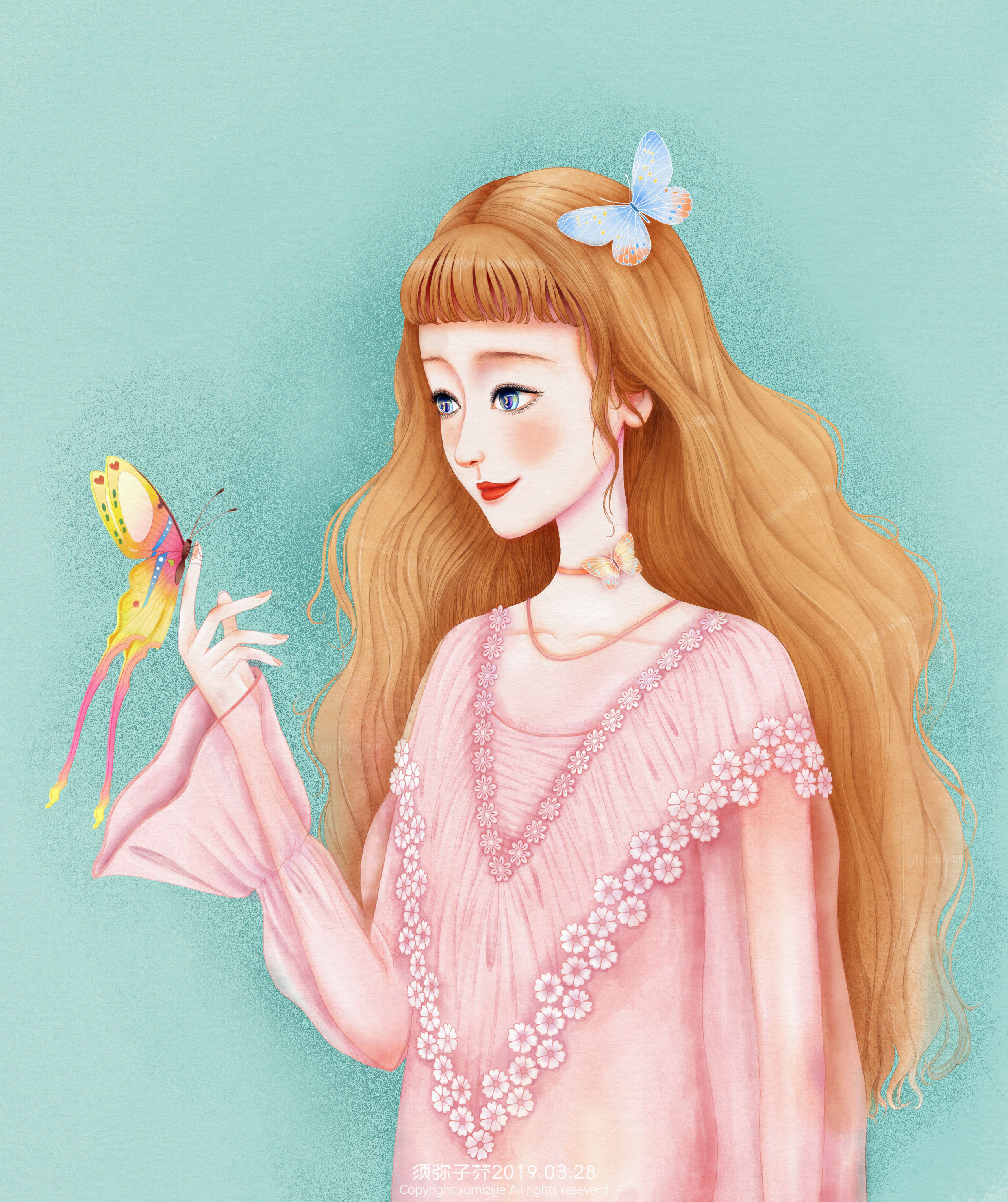 水彩少女|插画|创作习作|须弥子芥 - 原创作品 - 站酷 (zcool)