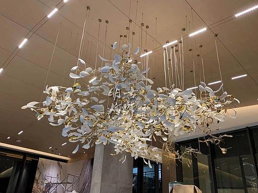 仿生叶子艺术吊灯定制