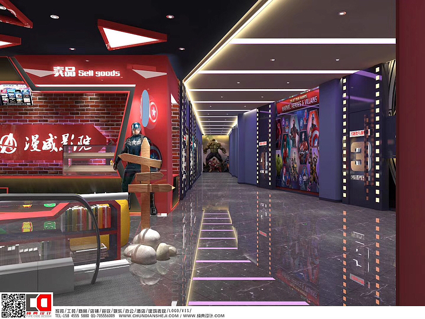 纯典设计案例 《主题影院》空间设计（图ZMzY3Mjg2MDI4） - 商业空间设计 - 站酷设计师纯典设计原创素材 - 站酷ZCOOL