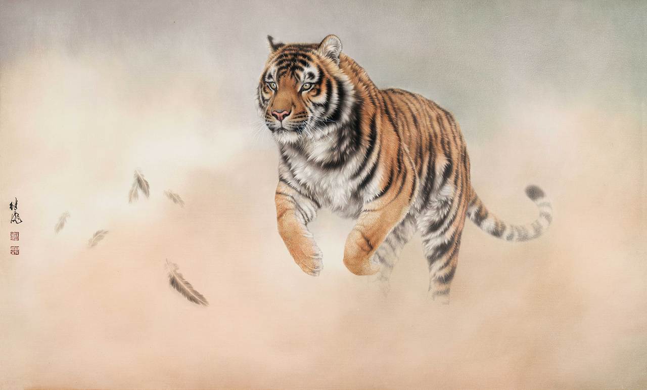 【梦虎】心有猛虎，细嗅蔷薇！（图ZMjE5MTYyNjA0） - 工艺品设计 - 站酷设计师革也GeYe原创素材 - 站酷ZCOOL