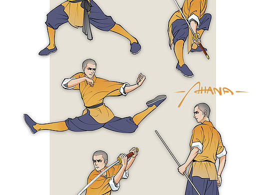 少林武僧|武术速写-10动作