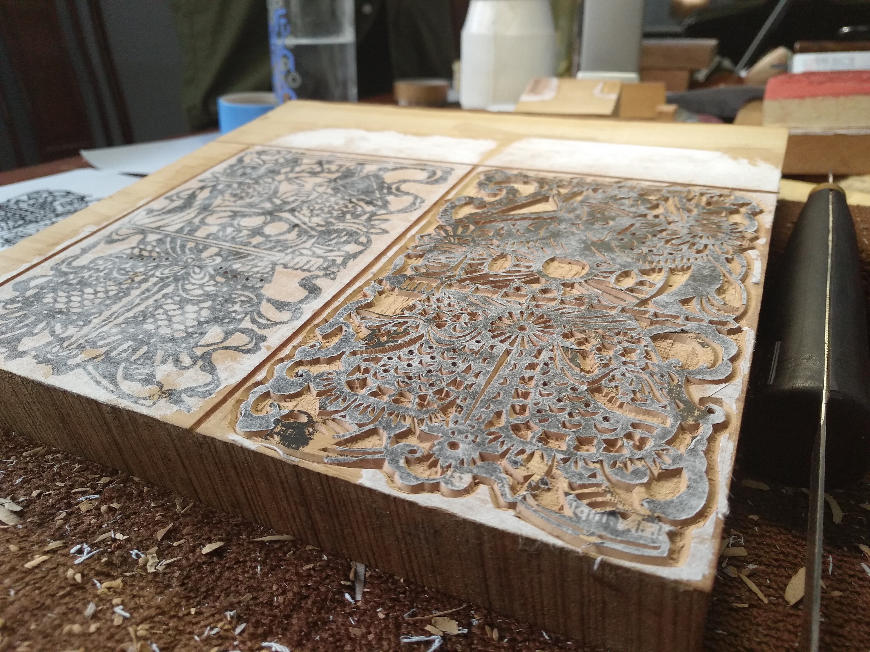 木刻雕版|纯艺术|版画|封系冷头 - 原创作品 - 站酷 (zcool)