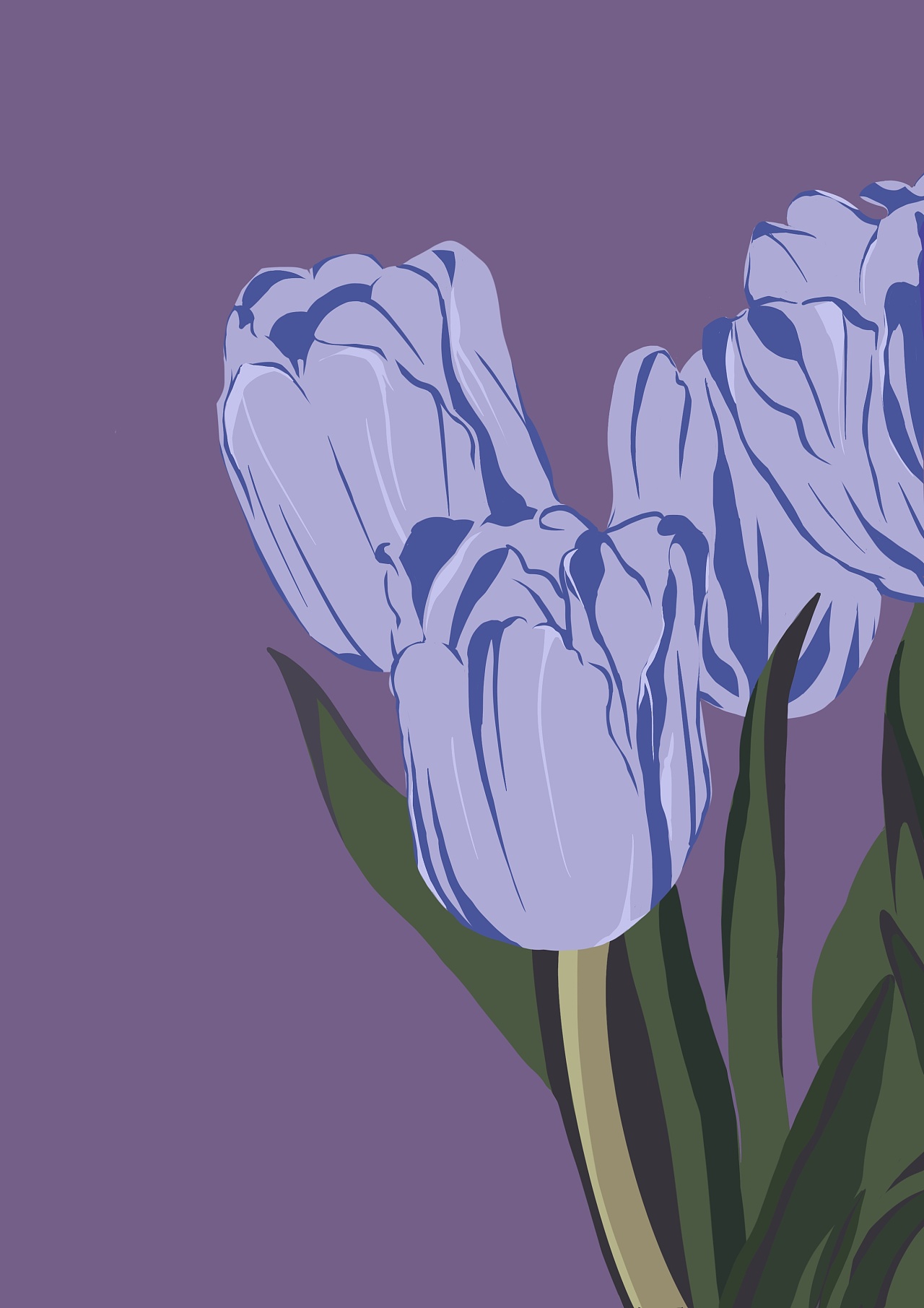 花卉系列扁平插画|插画|创作习作|维子酱vivian_ - 原创作品 - 站酷