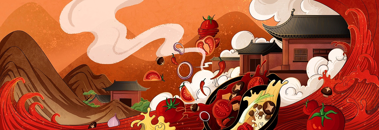 川味系列包装插画设计（图ZMjE3NTI3ODg0） - 商业插画 - 站酷设计师王阿俊原创素材 - 站酷ZCOOL