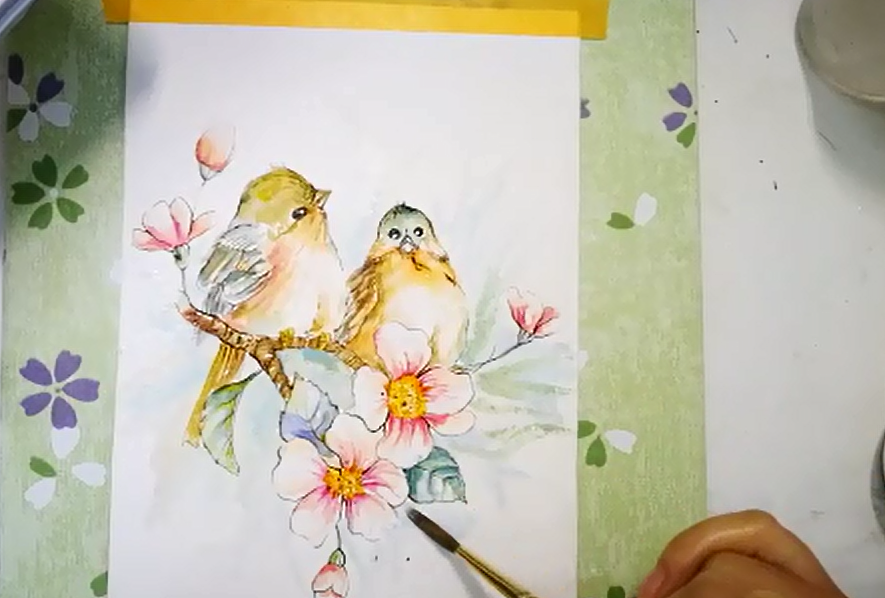 2018年1月-2月手绘水彩画