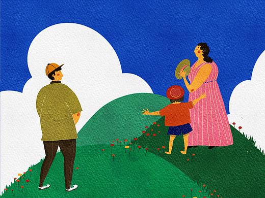 回老家（个人主页-ZNDUxNjUwNzY=） - 儿童插画 - 站酷设计师Echo回声小巫原创素材 - 站酷ZCOOL