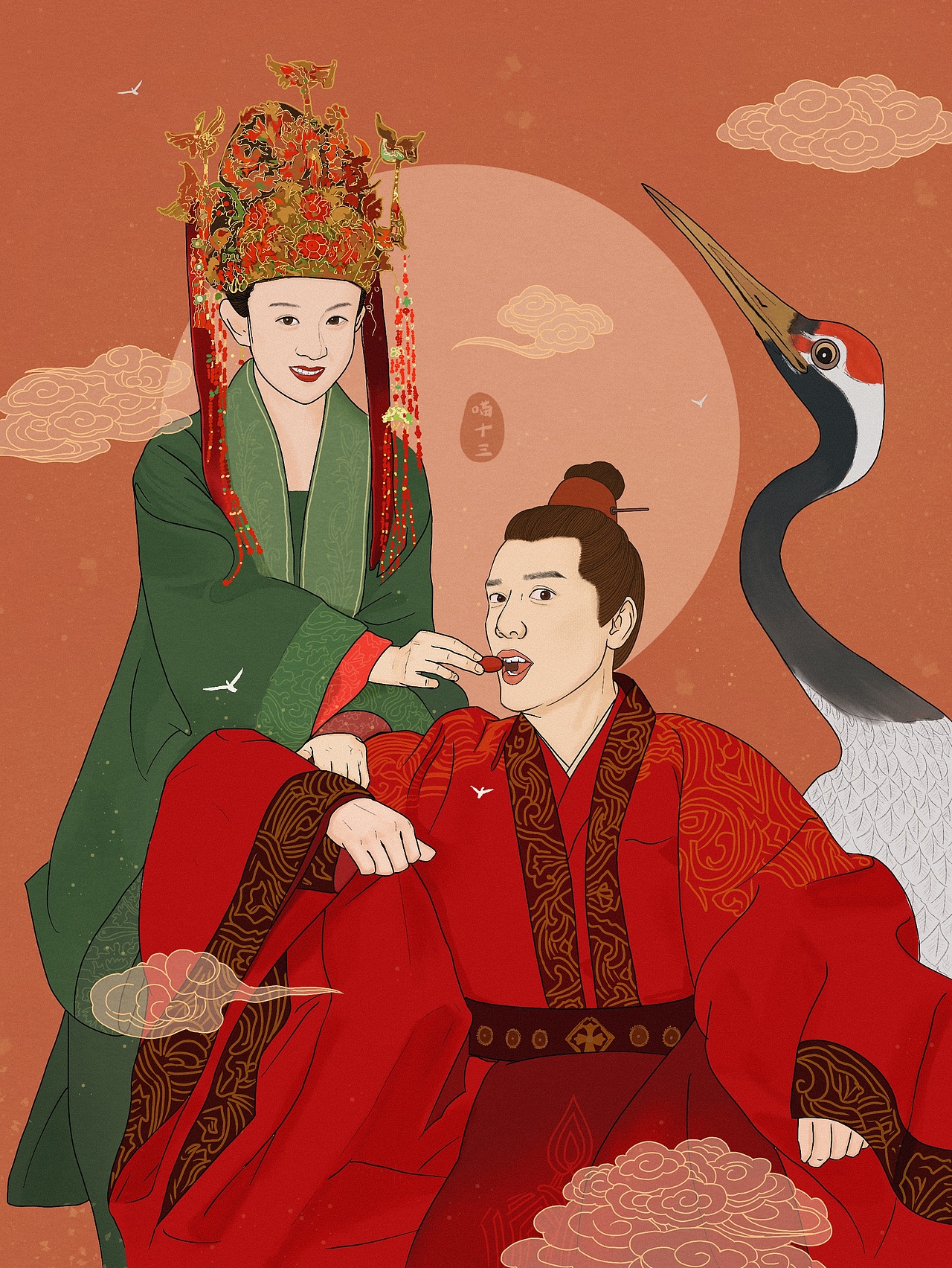 国潮-知否（图ZMjc1MDMwNTc2） - 商业插画 - 站酷设计师喵十三zz原创素材 - 站酷ZCOOL