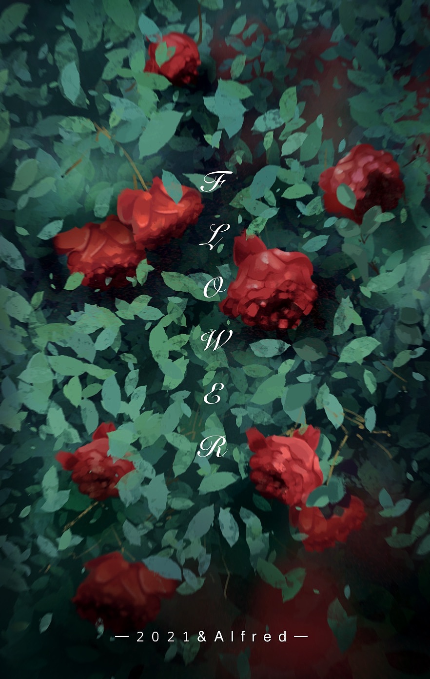 FLOWER（图ZMjU0MTMwOTg4） - 艺术插画 - 站酷设计师Alfred_lu原创素材 - 站酷ZCOOL
