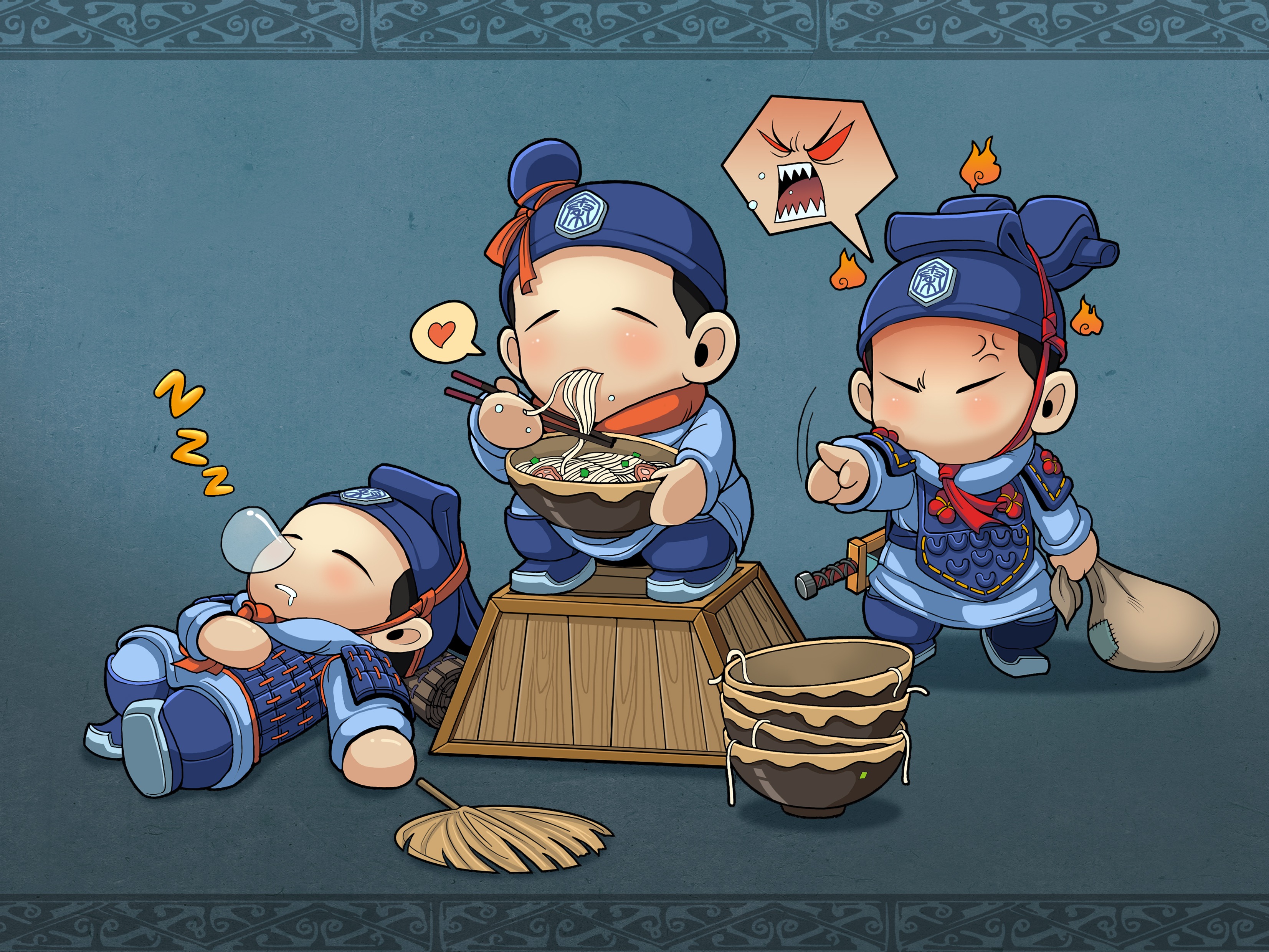 秦亲宝贝"陕西八大怪"插画设计