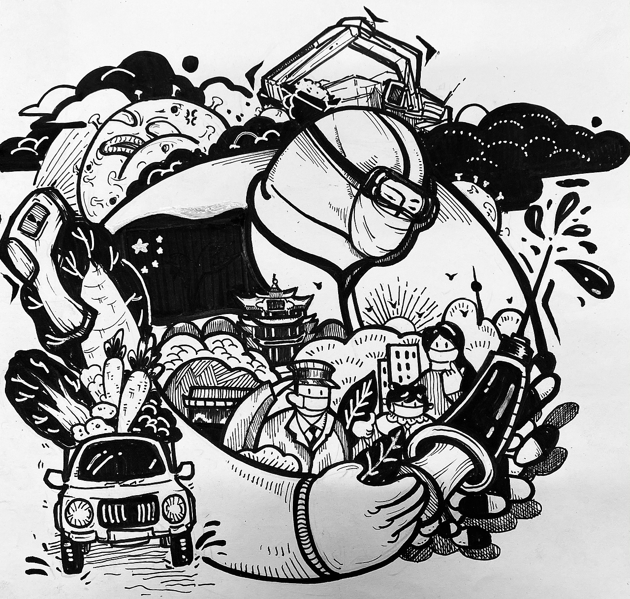 黑白装饰画第二弹