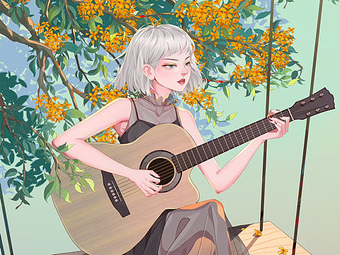 一年秋意浓,十里桂花香(个人主页-ZNjIwNzUzODQ=) - 商业插画 - 站酷设计师爱画画的扁扁原创素材 - 站酷ZCOOL
