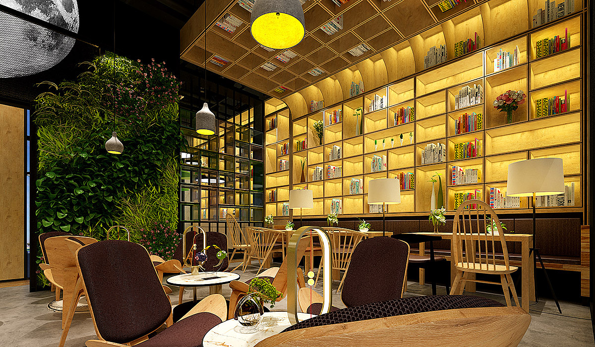 【V+咖啡厅设计】成都咖啡厅奶茶店设计公司