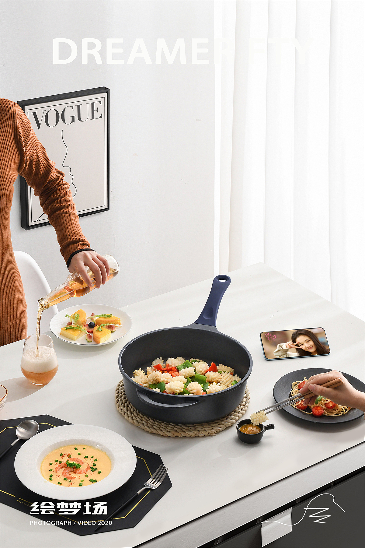 锅具摄影 | 麦饭石平底锅✖ 绘梦场DREAMERFTY（图ZMjg3ODE0NDcy） - 产品摄影 - 站酷设计师绘梦场原创素材 - 站酷ZCOOL