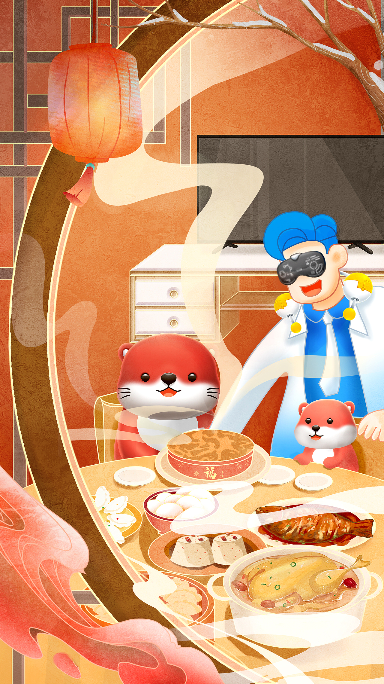 USANA节日插画（图ZMjkwNzQ0NTYw） - 商业插画 - 站酷设计师JonathanI999原创素材 - 站酷ZCOOL