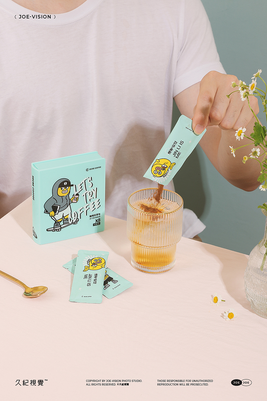 咖啡的趣味摄影系列