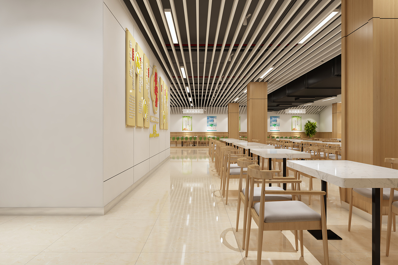 某医院餐厅食堂|空间|室内设计|邵光一 - 原创作品 - 站酷 (ZCOOL)