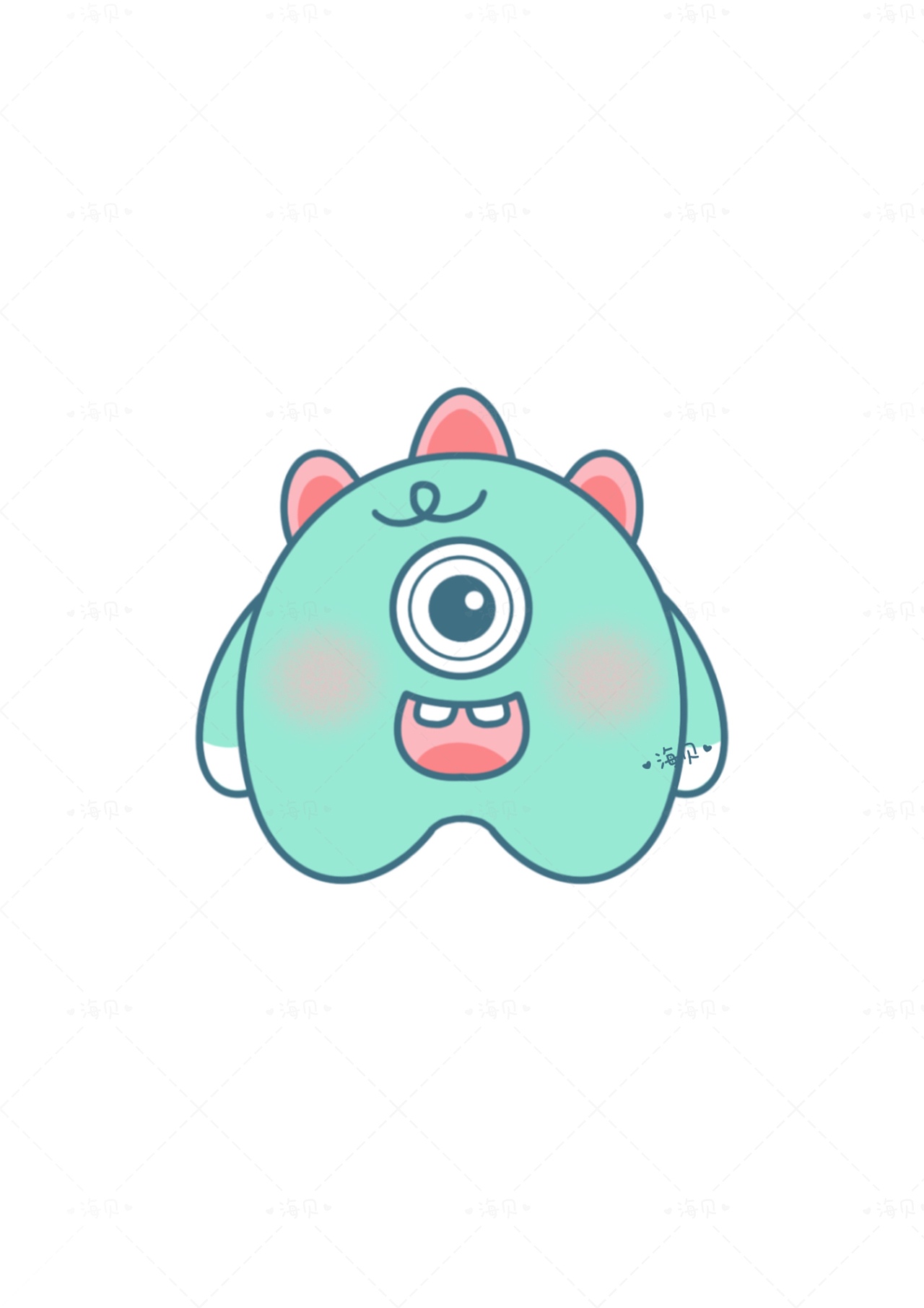 可爱小怪兽（图ZMzc2NTgxMzI4） - 创作习作 - 站酷设计师海贝007原创素材 - 站酷ZCOOL