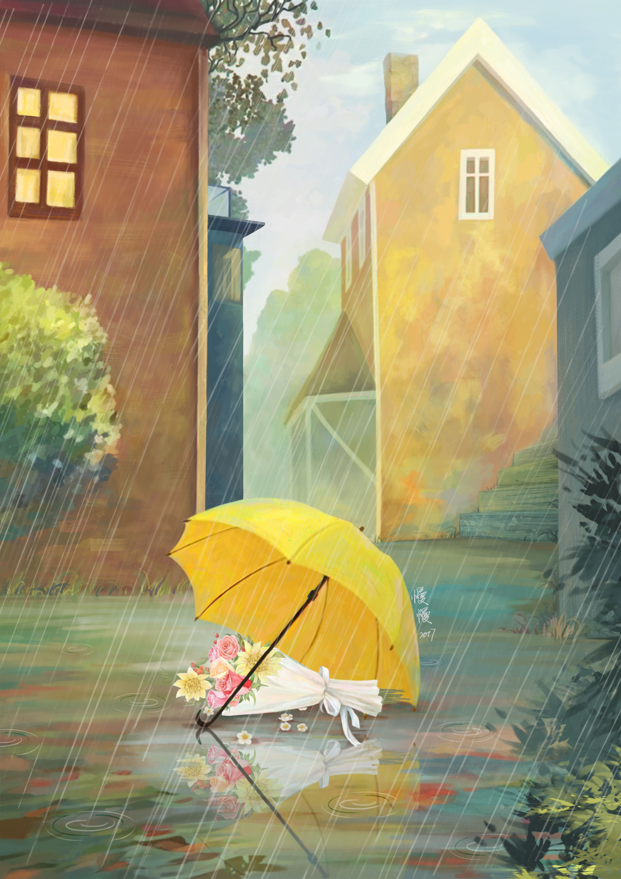 一场淅淅沥沥的雨