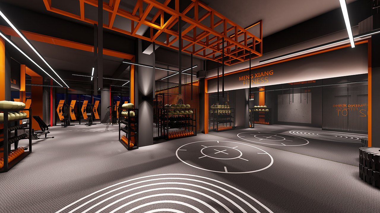 ME+梦想健身工作室 空间设计（图ZMTE0MzIwODI0） - 家装设计 - 站酷设计师梁飞原创素材 - 站酷ZCOOL