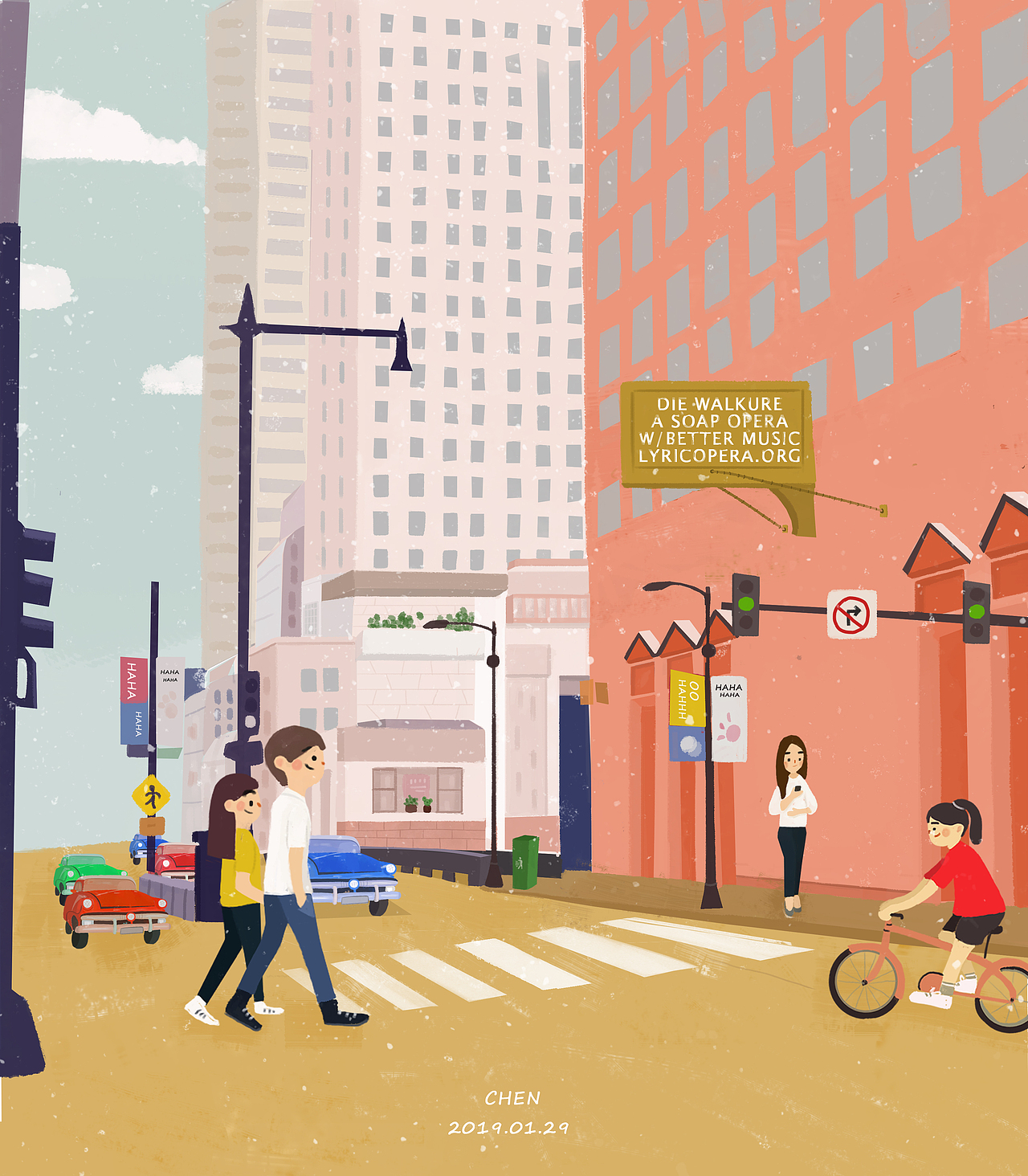 街景（图ZMTQ0OTcyMzI0） - 创作习作 - 站酷设计师甜橙c原创素材 - 站酷ZCOOL