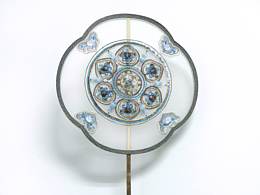 敦煌桃心藻井團(tuán)扇