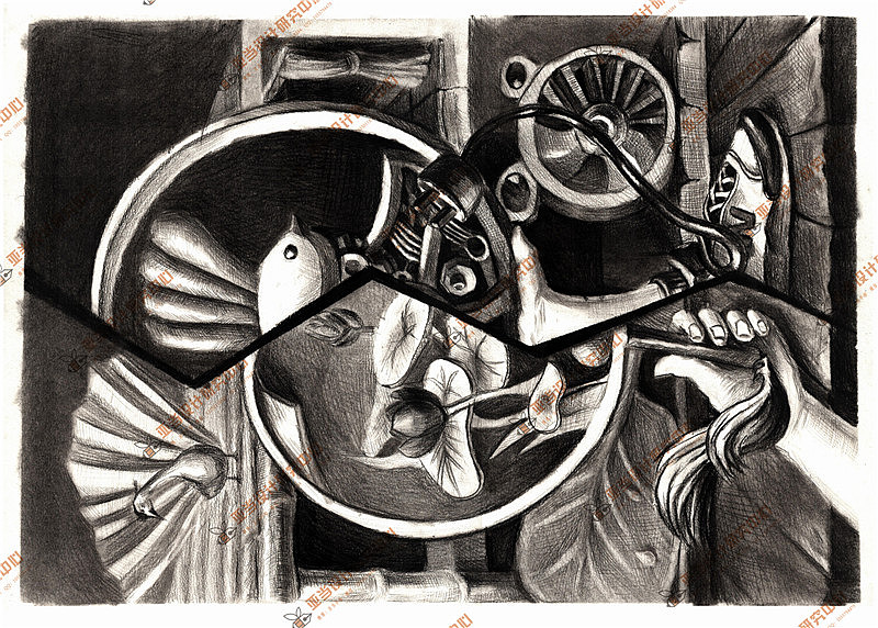 江西师范大学艺术设计考研——创意素描