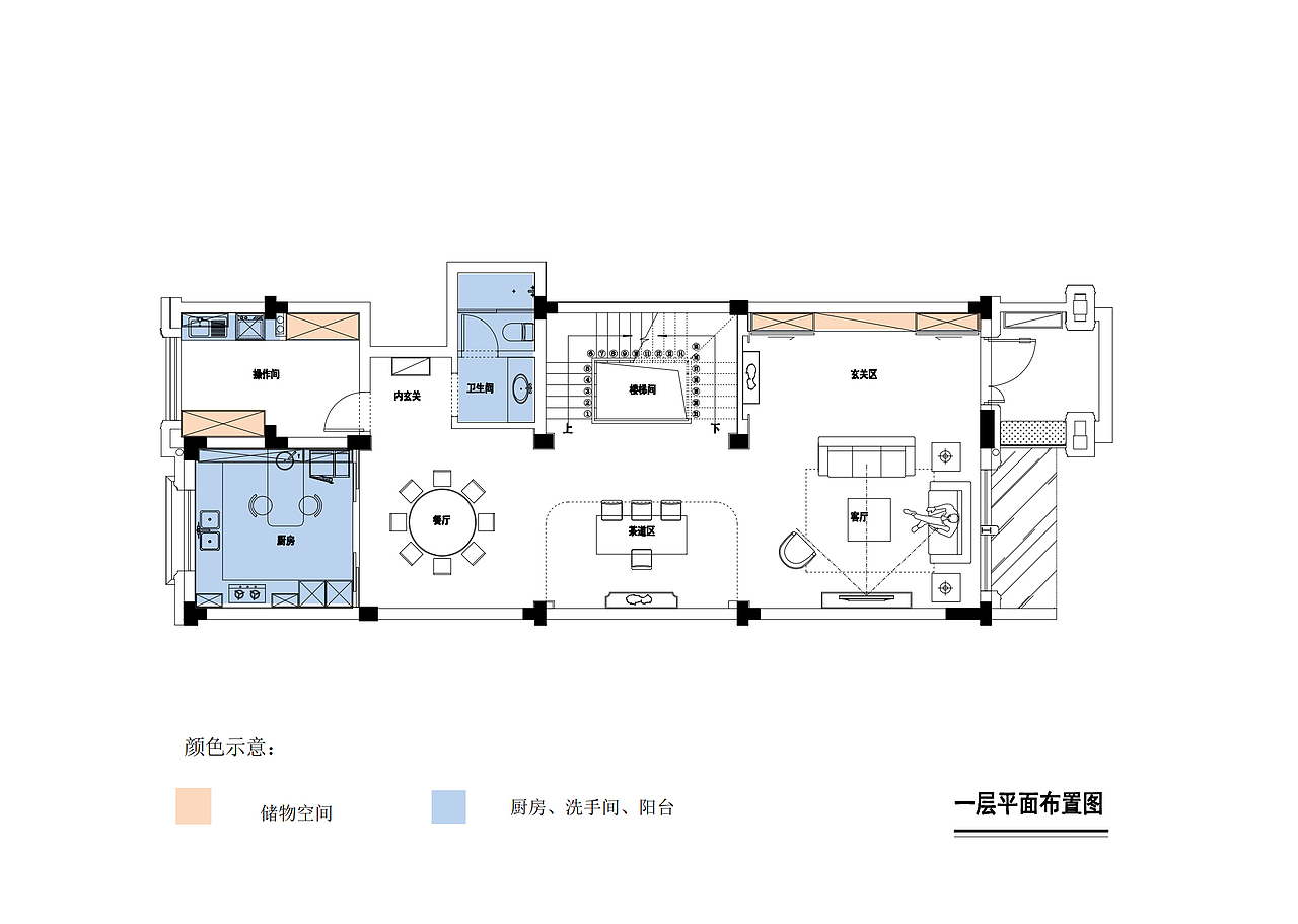 四楼,整个健身区算是多出来的空间,考虑道采光所以顶面业主选择做了全玻璃的阳光房顶,红线框的位置就是直通三楼主卧书房特意留出来的玻璃天窗,正午的阳光可以直接照射到三楼主卧的书房内。