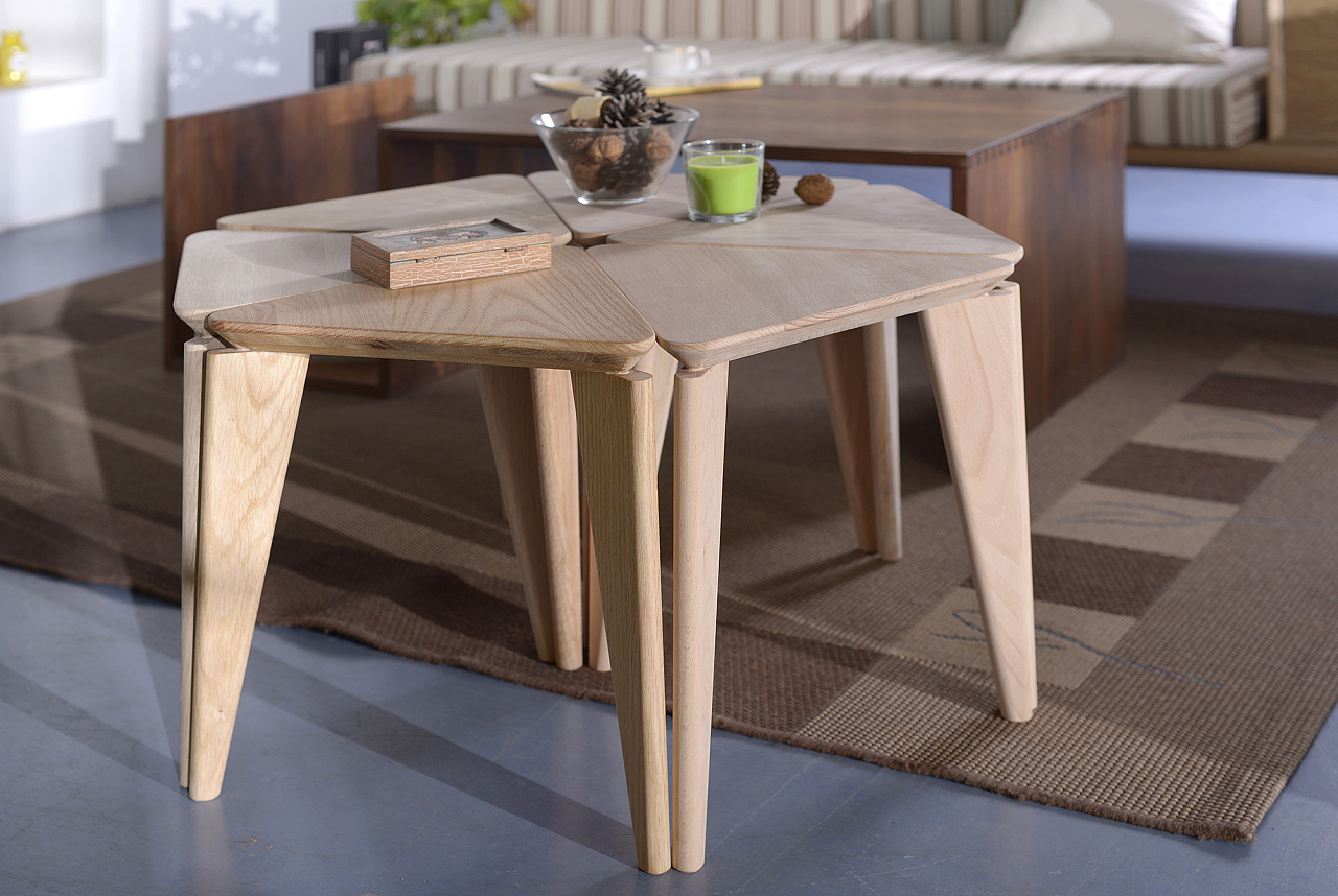 原木·原创·三角凳