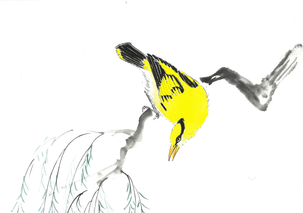 上有黄鹂深树鸣