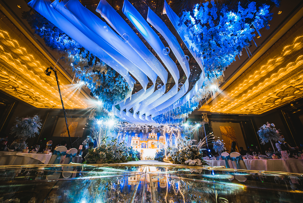 蓝色梦幻城堡婚礼设计|空间|舞台美术|_小鱼干儿 - 原创作品 - 站酷 (