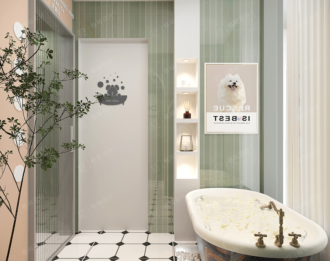 宠物店（图ZMjgwNTg2ODEy） - 商业空间设计 - 站酷设计师格局设计石石原创素材 - 站酷ZCOOL