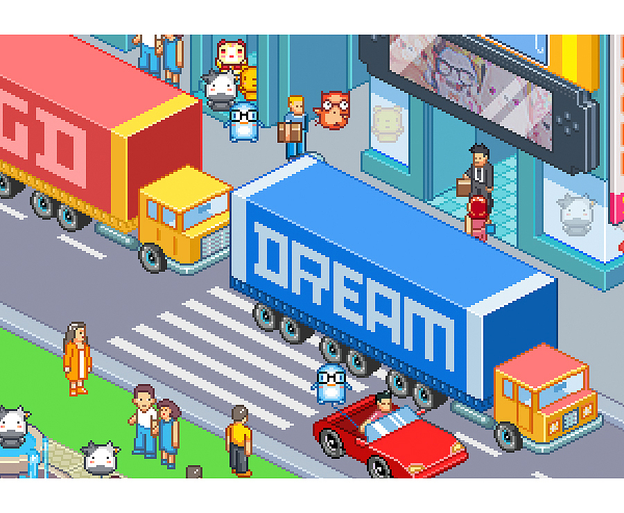 Bigd country for pixel（图ZNTMyODg2NzY=） - 商业插画 - 站酷设计师张小碗儿原创素材 - 站酷ZCOOL