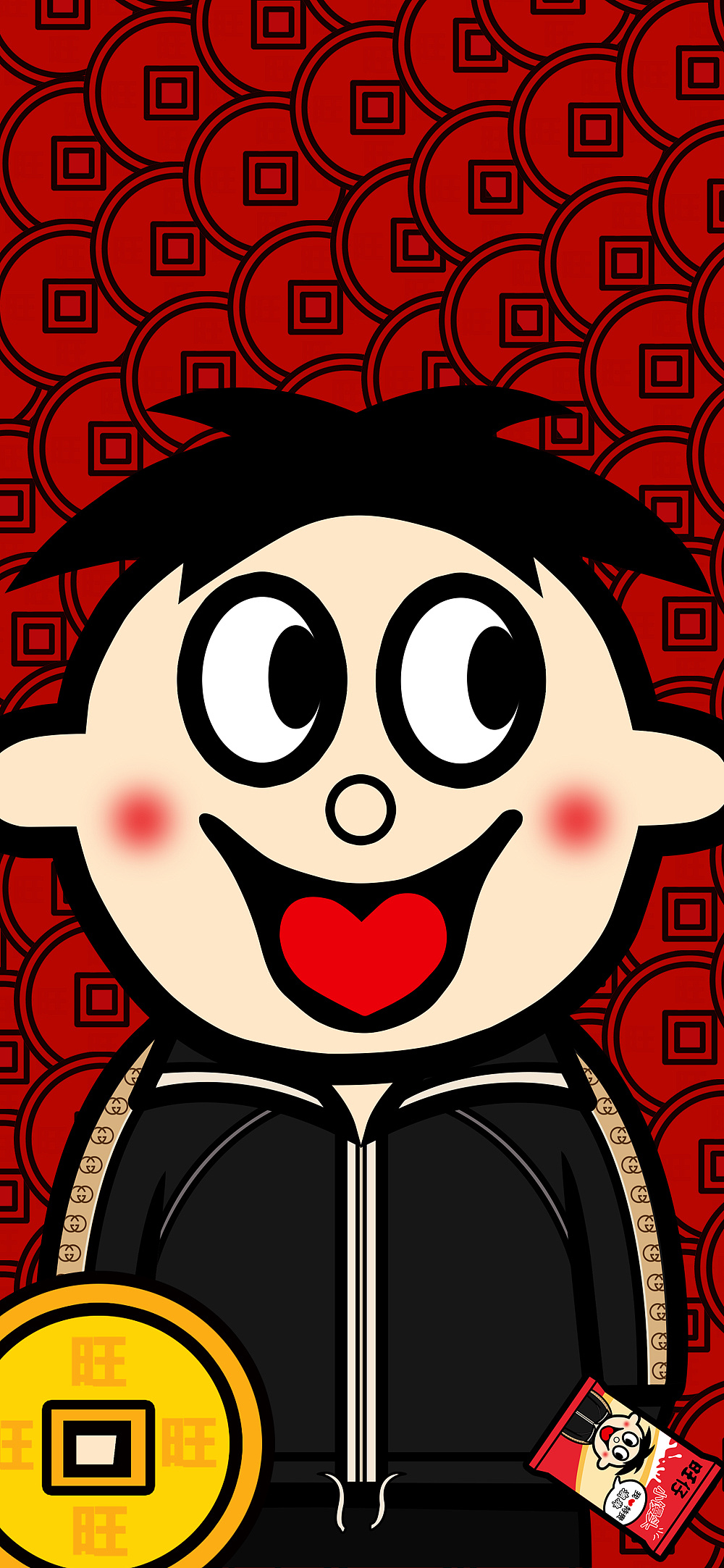 2020潮牌版旺仔|插画|艺术插画|lzxstudio - 原创作品 - 站酷 (zcool)