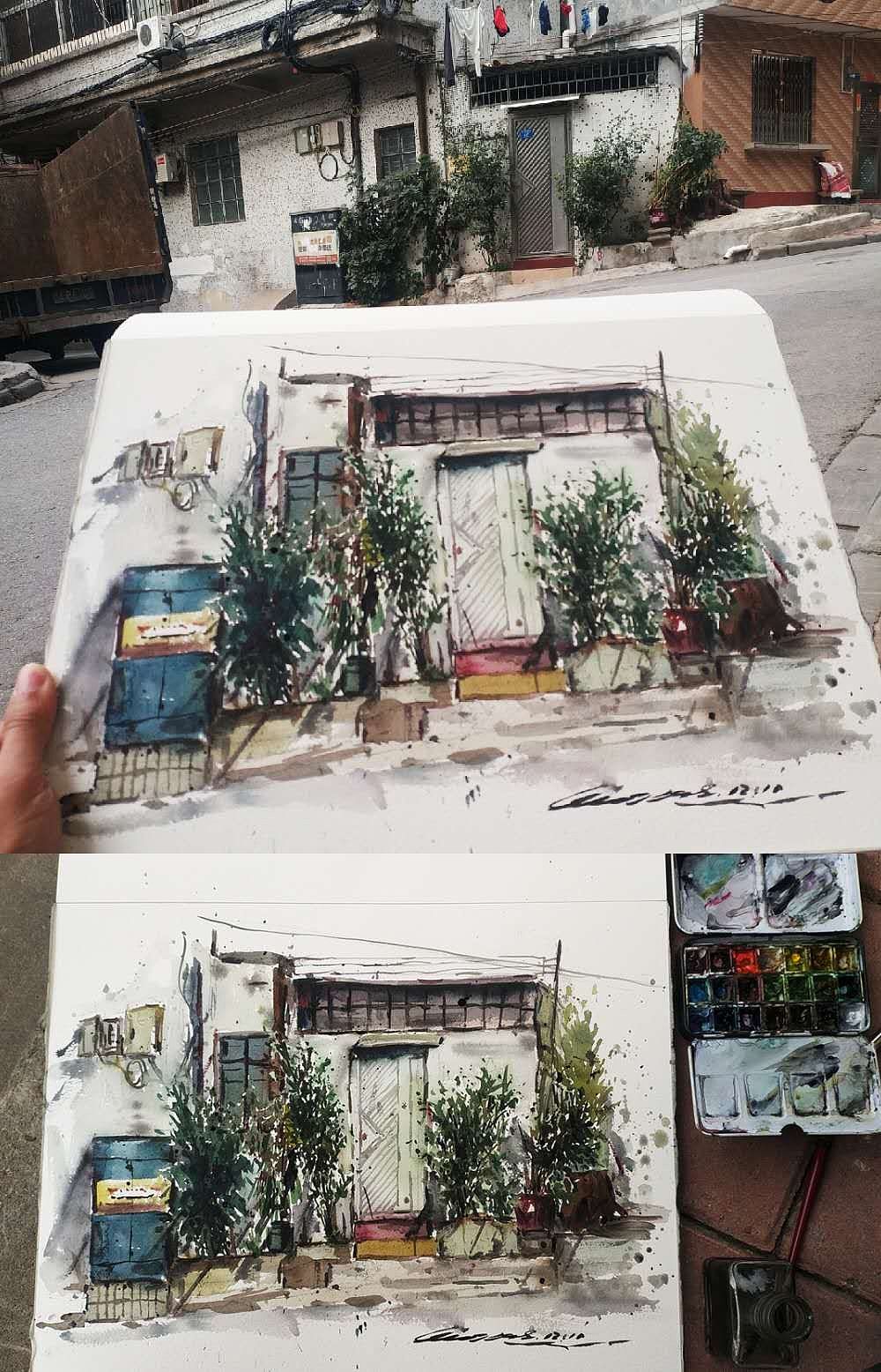 阿丘2018年绘画写生作品记录（图ZMTQwODUyNzI0） - 绘画 - 站酷设计师画画的陈一丘原创素材 - 站酷ZCOOL