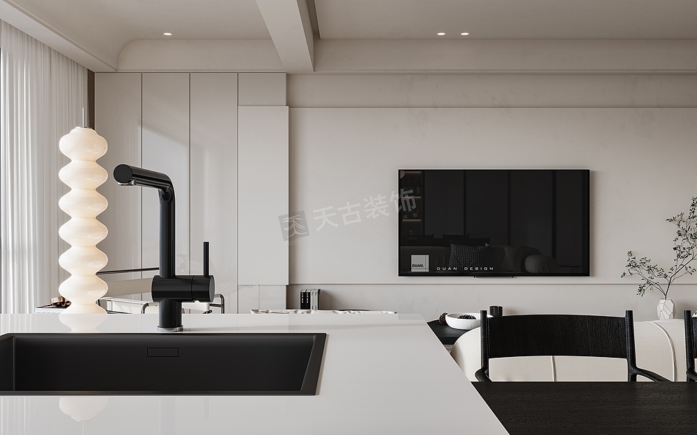 壹江郡三期大平层装修改造方案,天古梦空间段成钢