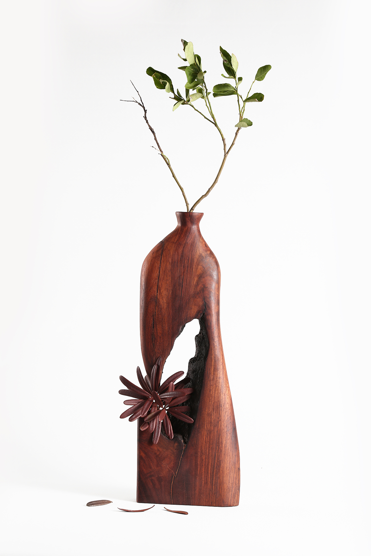 红木木插花器（图ZMTIwNzM0MTYw） - 其他手工艺 - 站酷设计师GUOFEIQIU原创素材 - 站酷ZCOOL