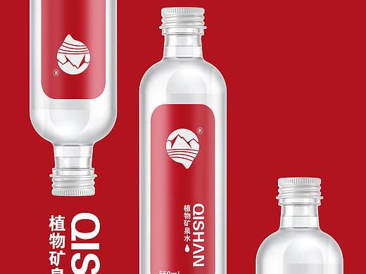 矿泉水瓶标设计丿三川久木