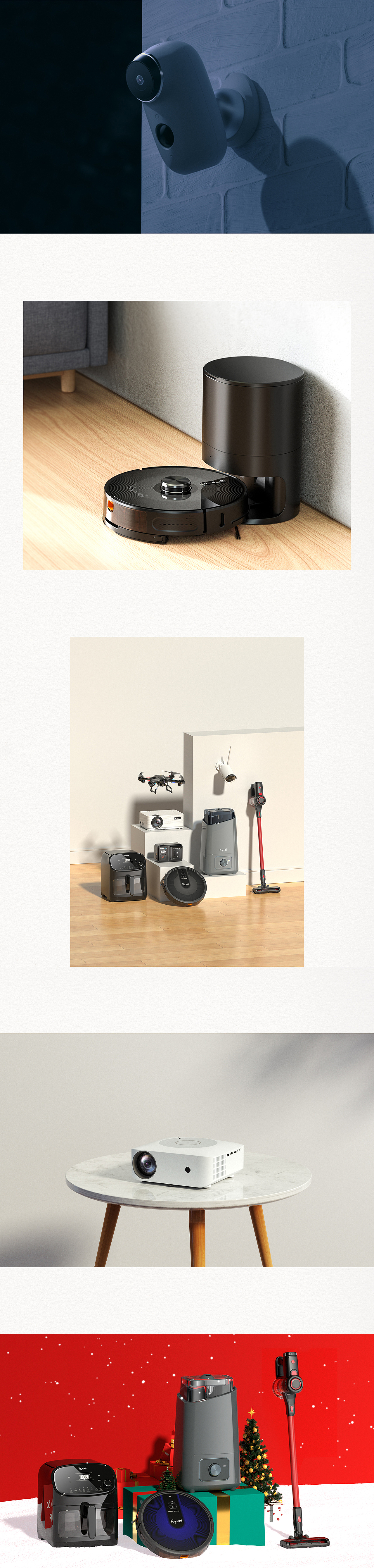 2020.11~2021.3 渲染工作输出 家电品类 场景渲染