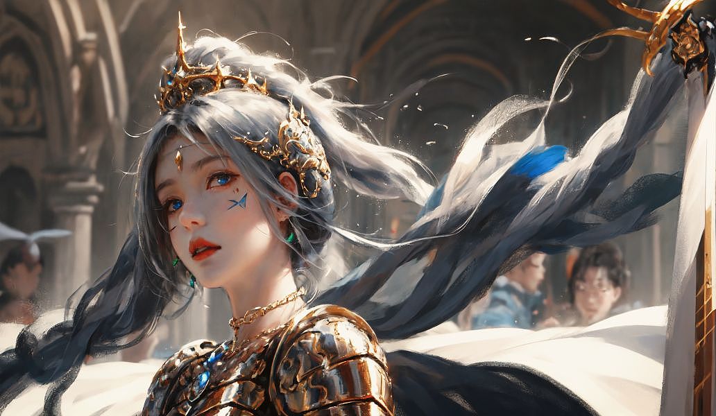 此刻光透过了头发