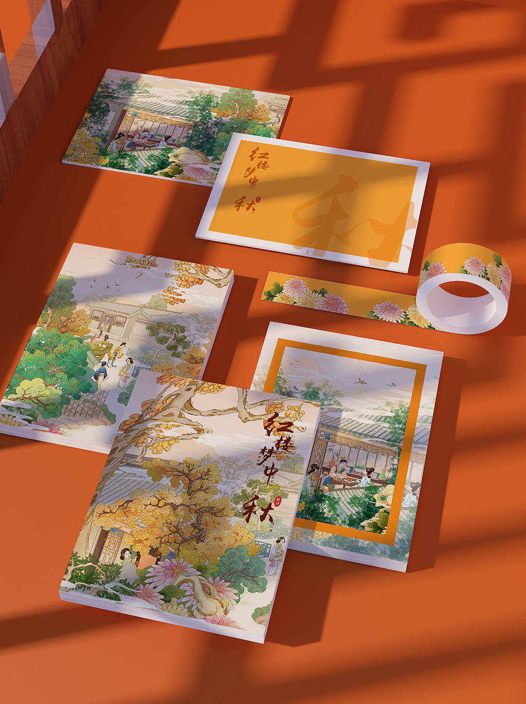 红楼梦中秋（图ZMzA2NDM3Mjg4） - 商业插画 - 站酷设计师路子宁lucine原创素材 - 站酷ZCOOL